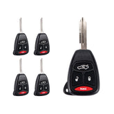 Lots of 5 Car Remote Fob Replacement for KOBDT04A fits 2006 2007 2008 2009 Dodge Durango