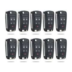 Lots of 10 Extra-Partss Remote Car Key Fob Replacement for Chevy OHT01060512 5-btn fits 2014 2015 2016 2017 2018 2019 Camaro Equinox Impala
