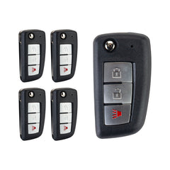 Lots of 5 Extra-Partss Remote Car Key Fob Replacement for Nissan CWTWB1G767 fits 2014 2015 2016 2017 Rogue