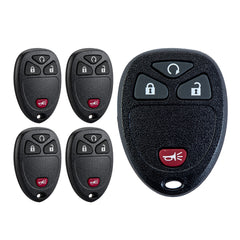 Lots of 5 Car Remote Fob Replacement for OUC60270 15913421 fits 2007 2008 2009 2010 2011 2012 2013 Chevy Silverado 4 Button