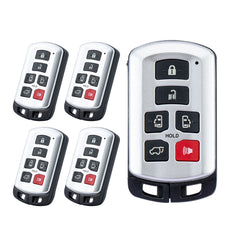 Lots of 5 Smart Car Key Fob Replacement for Toyota Sienna fits 2011 2012 2013 2014 2015 2016 2017 2018 2019 Proximity 6 Button Remote HYQ14ADR 5691 Board 89904-08010