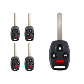 Lots of 5 Remote Car Key Fob Replacement for Honda OUCG8D-380H-A fits 2003 2004 2005 2006 2007 Accord