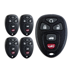 Lots of 5 Keyless Remote Car Key Fob Replacement for 2006-2007 Cadillac DTS/2006-2011 Buick Lucerne/2006-2013 Chevy Impala/2006-2007 Chevy Monte Carlo 5 Button Remote OUC60270 15912860