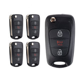 Lots of 5 Extra-Partss Remote Car Key Fob Replacement for Kia NYOSEKSAM11ATX TQ8-RKE-3F02 fits 2012 2013 Sportage with High Security Blade