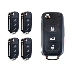 Lots of 5 Remote Car Key Fob Replacement for VW NBG010180T fits 2012 2013 2014 2015 2016 Golf Jetta Passat Beetle