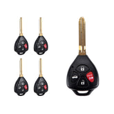 Lots of 5 Remote Car Key Fob Replacement for Toyota GQ4-29T G Chip fits 2010 2011 2012 2013 Corolla