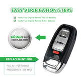 Lots of 10 Remote Car Key Fob Replacement for Audi IYZFBSB802 fits 2013 2014 2015 2016 A6 A7 A8 Without Comfort Access