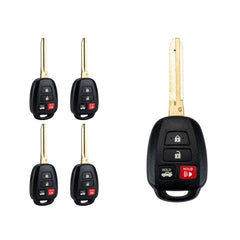 Lots of 5 Remote Car Key Fob Replacement for 2012 2013 2014 Toyota Camry HYQ12BDM G Chip