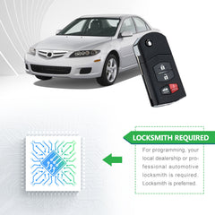 Lots of 10 Remote Car Key Fob Replacement for KPU41788 fits 2005 2006 2007 2008 2009 2010 Mazda 6