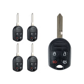 Lots of 5 Extra-Partss Remote Car Key Fob Replacement for Ford CWTWB1U793 fits Mustang Escape 2005 2006 2007 2008 2009 2010 2011 2012