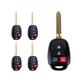 Lots of 5 Remote Car Key Fob Replacement for Toyota GQ4-52T fits 2014 2015 2016 2017 2018 2019 Highlander H Chip