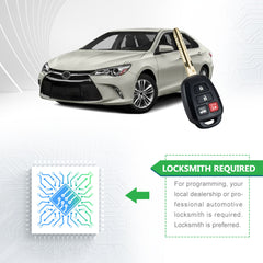 Lots of 5 Remote Car Key Fob Replacement for 2014 2015 2016 2017 Toyota Camry HYQ12BEL H Chip