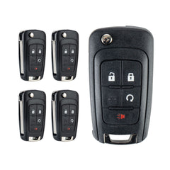 Lots of 5 Extra-Partss Remote Car Key Fob Replacement for Chevy OHT01060512 4-btn fits 2012 2013 2014 2015 2016 2017 Sonic