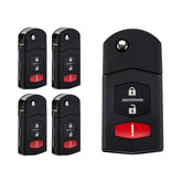 Lots of 5 Remote Car Key Fob Replacement for Mazda CX-7 CX-9 2007 2008 2009 2010 2011 2012 BGBX1T478SKE125-01 662F-SKE12501