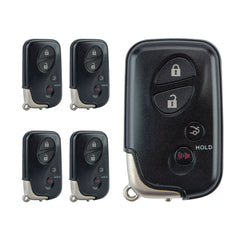 Lots of 5 Smart Car Key Fob Replacement for Lexus ES350 GS300 GS350 GS430 GS450h GS460 IS250 IS350 LS600h Proximity 4 Button Remote HYQ14AAB 271451-0140