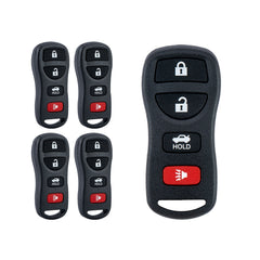 Lots of 5 Keyless Entry Remote Car Key Fob Replacement for Nissan Infiniti KBRASTU15 CWTWB1U821 4 Button 315Mhz