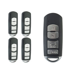 Lots of 5 Extra-Partss Remote Car Key Fob Replacement for WAZSKE13D01 fits 2017 2018 2019 Mazda CX-5 CX-9