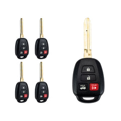 Lots of 5 Remote Car Key Fob Replacement for 2014 2015 2016 2017 Toyota Camry HYQ12BEL H Chip