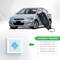 Lots of 10 Remote Car Key Fob Replacement for Hyundai PLNHM-T002 fits 2006 2007 2008 2009 2010 2011 Accent