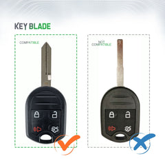 Lots of 5 Extra-Partss Remote Car Key Fob Replacement for Ford CWTWB1U793 fits Mustang Escape 2005 2006 2007 2008 2009 2010 2011 2012