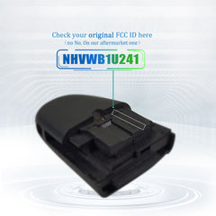 Lots of 5 Extra-Partss Remote Car Key Fob Replacement for Jaguar NHVWB1U241 CWTWB1U243 fits 2002 2003 2004 2005 2006 2007 2008 X-Type S-Type