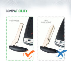 Extra-Partss Smart Car Key Fob Replacement for Ford M3N5WY8609 fits 2013 2014 2015 2016 Escape Titanium 5 Button W/ High Security Blade