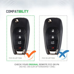 Lots of 5 Extra-Partss Keyless Remote Car Key Fob Replacement for Chevy LXP-T004 433Mhz fits 2016 2017 2018 2019 Cruze XL8 Systems Only