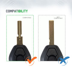 Extra-Partss Remote Car Key Fob Replacement for LX8 FZV fits 1997 1998 318i 1997 318is