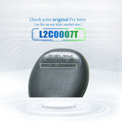 Lots of 5 Extra-Partss Remote Car Key Fob Replacement for Buick L2C0007T fits 2001 2002 2003 2004 Century Regal