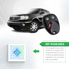 Lots of 10 Car Remote Fob Replacement for MYT3X6898B fits 2002 2003 2004 2005 2006 2007 Chevy Trailblazer 3 Button