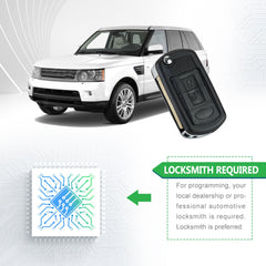 Lots of 5 Extra-Partss Remote Car Key Fob Replacement for Land Rover NT8-15K6014CFFTXA fits 2005 2006 2007 2008 2009 LR3