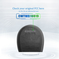 Keyless2Go Remote Car Key Fob Replacement for Subaru CWTWB1U819 fits 2011 2012 2013 Legacy Outback