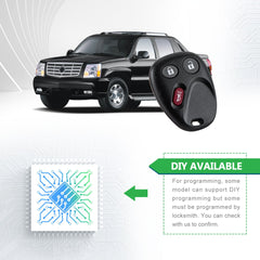 Lots of 5 Car Remote Fob Replacement for LHJ011 fits 2003 2004 2005 2006 Chevy Suburban 1500 2500 3 Button