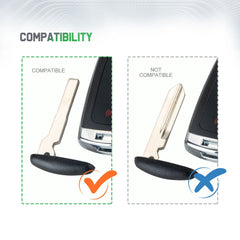 Lots of 10 Extra-Partss Smart Car Key Fob Replacement for Ford M3N5WY8609 fits 2013 2014 2015 2016 Escape Titanium 5 Button W/ High Security Blade