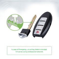 Lots of 5 Smart Car Key Fob Replacement for Nissan KR55WK48903 fits 2007 2008 2009 2010 2011 2012 2013 Altima Proximity 4 Button Remote