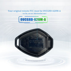 Extra-Partss Car Remote Fob Replacement for Mitsubishi OUCG8D-620M-A Right Blade fits 2007 2008 2009 2010 2011 Endeavor