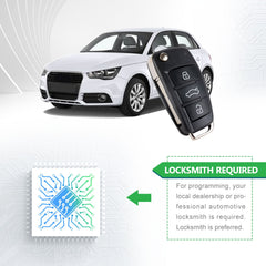 Lots of 5 Extra-Partss Smart Remote Car Key Fob Replacement for Audi NBG009272T 8P0837220E fits 2007 2008 2009 2010 A3 TT
