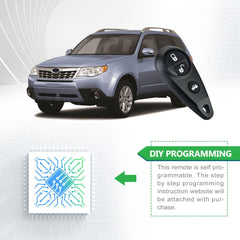 Lots of 10 Extra-Partss Remote Car Key Fob Replacement for Subaru CWTWB1U819 fits 2011 2012 2013 Legacy Outback