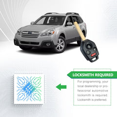 Lots of 10 Extra-Partss Remote Car Key Fob Replacement for Subaru CWTWB1U811 57497-AJ10A fits 2011 2012 2013 2014 Outback Legacy