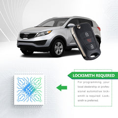 Lots of 10 Extra-Partss Remote Car Key Fob Replacement for Kia NYOSEKSAM11ATX TQ8-RKE-3F02 fits 2012 2013 Sportage with High Security Blade