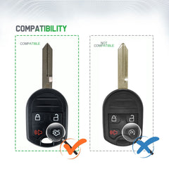 Lots of 10 Extra-Partss Remote Car Key Fob Replacement for Ford CWTWB1U793 fits Mustang Escape 2005 2006 2007 2008 2009 2010 2011 2012