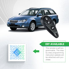 Lots of 5 Extra-Partss Remote Car Key Fob Replacement for Subaru NHVWB1U711 fits 2005 2006 2007 Impreza Forestor 4 Btn