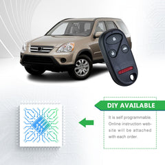 Lots of 5 Remote Car Key Fob Replacement for Honda OUCG8D-344H-A fits 2002 2003 2004 CR-V 4 Button