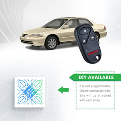 Lots of 10 Remote Car Key Fob Replacement for Honda KOBUTAH2T fits 1998 1999 2000 2001 2002 CR-V 4 Button