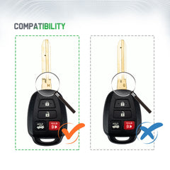 Extra-Partss Remote Car Key Fob Replacement for 2014 2015 2016 2017 Toyota Corolla HYQ12BEL H Chip
