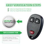 Lots of 5 Car Remote Fob Replacement for OUC60270 15913420 fits 2007 2008 2009 Chevy Equinox 3 Button