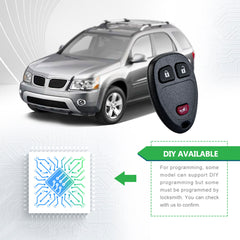 Extra-Partss Car Remote Fob Replacement for OUC60270 15913420 fits 2007 2008 2009 Chevy Equinox 3 Button