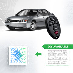 Lots of 5 Keyless Remote Car Key Fob Replacement for 2006-2007 Cadillac DTS/2006-2011 Buick Lucerne/2006-2013 Chevy Impala/2006-2007 Chevy Monte Carlo 5 Button Remote OUC60270 15912860
