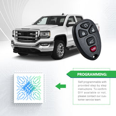Lots of 5 Car Key Fob Replacement for Selected GM Chevy Keyless Entry 5 Button Remote OUC60270 22936101