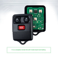 Lots of 5 Car Remote Fob Replacement for CWTWB1U212 fits 1998-2010 Ford F150 F250 F350 3 Button